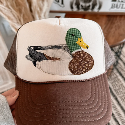 Granny's Faux Patchwork Mallard Trucker Hat