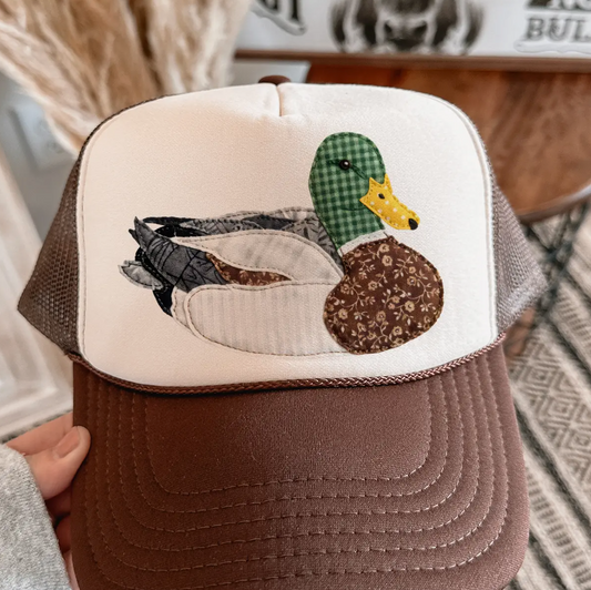 Granny's Faux Patchwork Mallard Trucker Hat