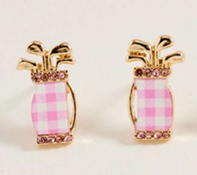 Golf Stud Earrings