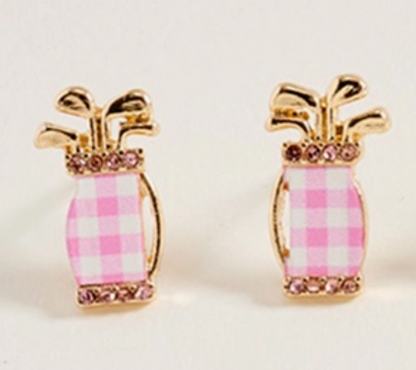 Golf Stud Earrings