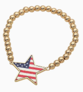 American Flag Star Bracelet
