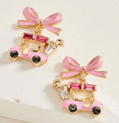Bow Golf Cart Earrings