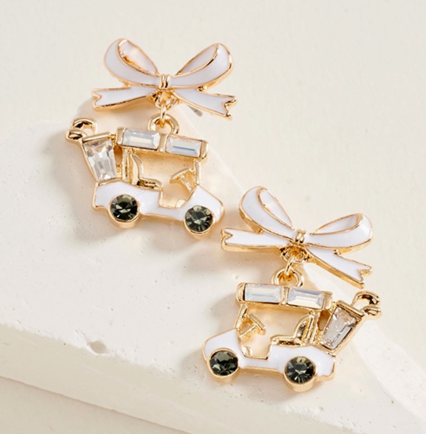 Bow Golf Cart Earrings