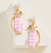 Golf Bag Earrings