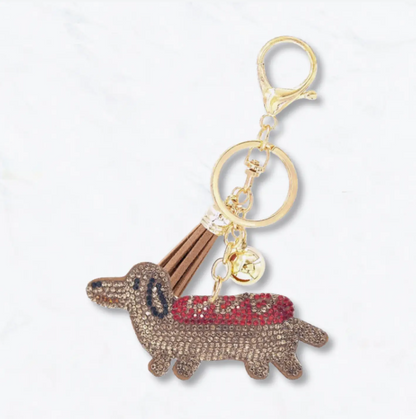 Glitzy Rhinestone Keyring