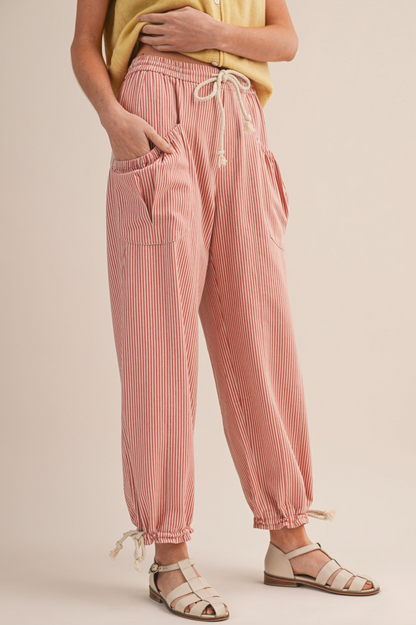 Sadie Striped Parachute Pants