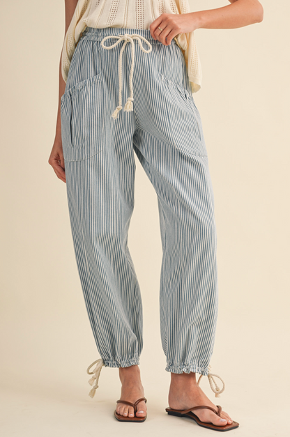 Sadie Striped Parachute Pants