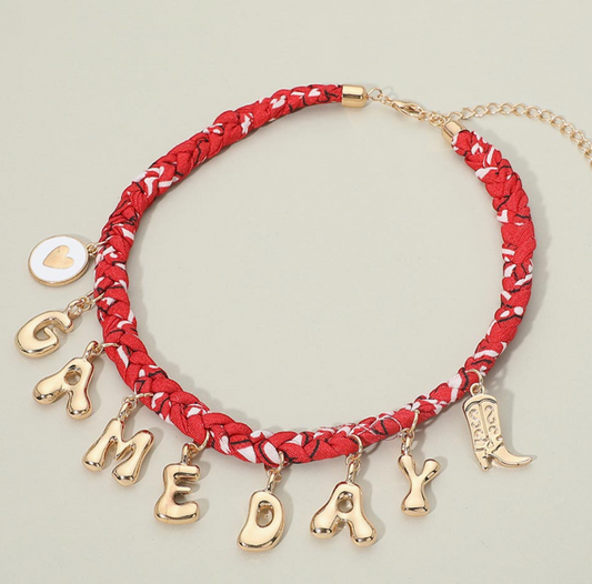Game Day Charm Bandana Necklace