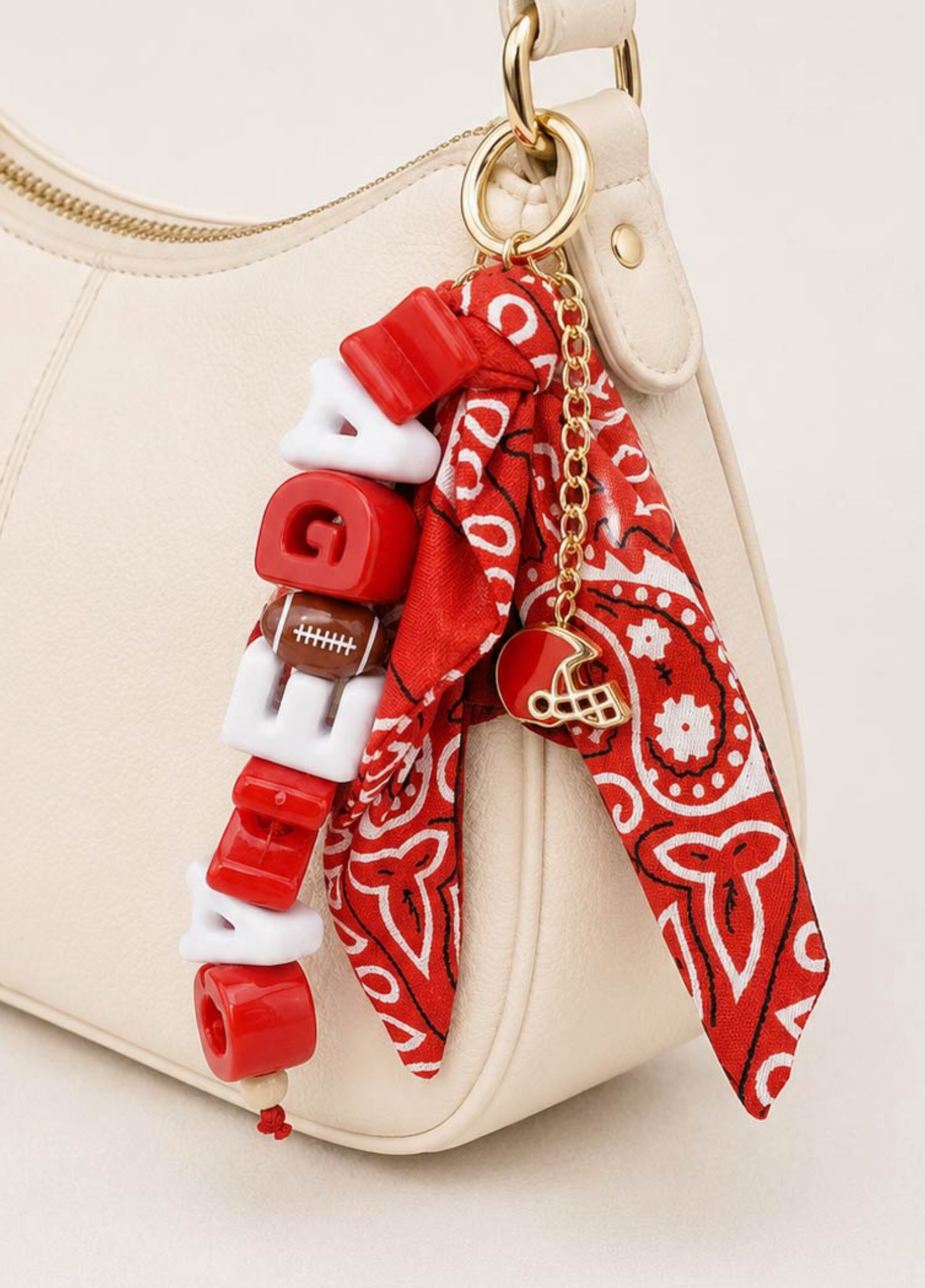 Game Day Bandana Bag Charm