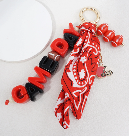 Game Day Bandana Bag Charm