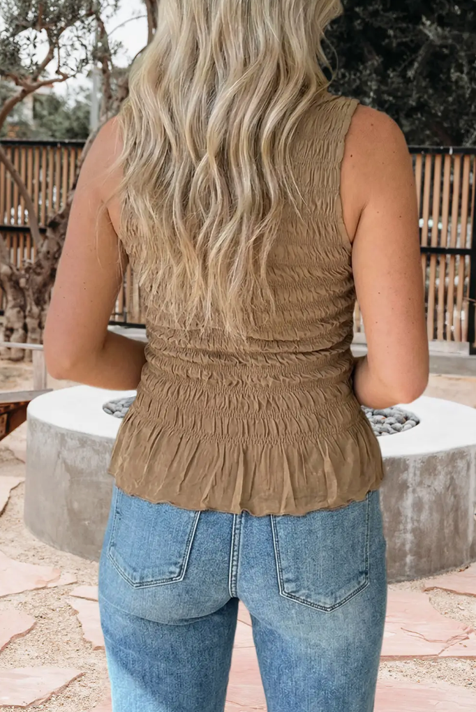 Rosie Shirred Tank Top