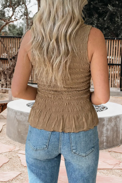 Rosie Shirred Tank Top