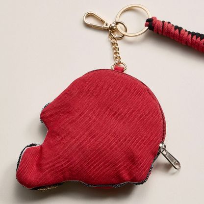 Game Day Helmet Sequin Keychain Pouch