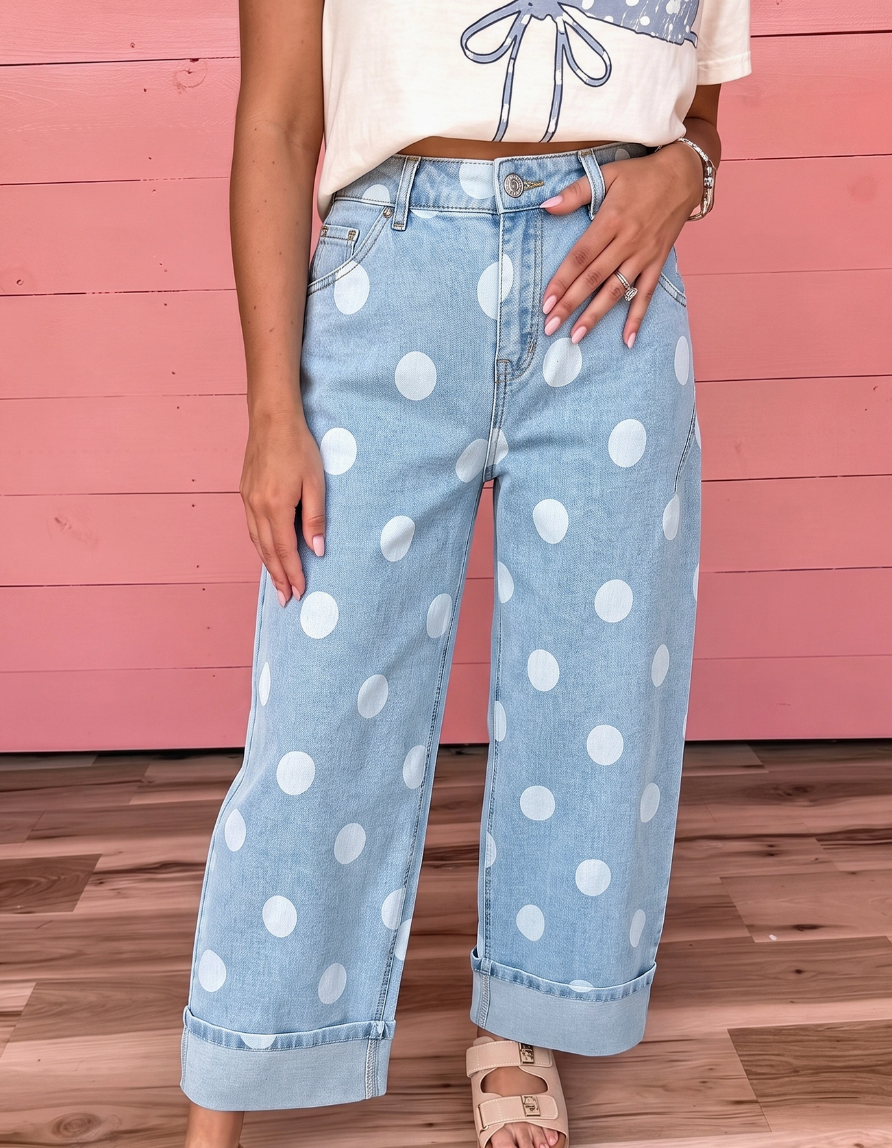 Natalie Polka Dot Jeans