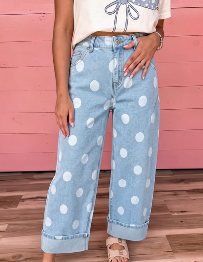 Natalie Polka Dot Jeans