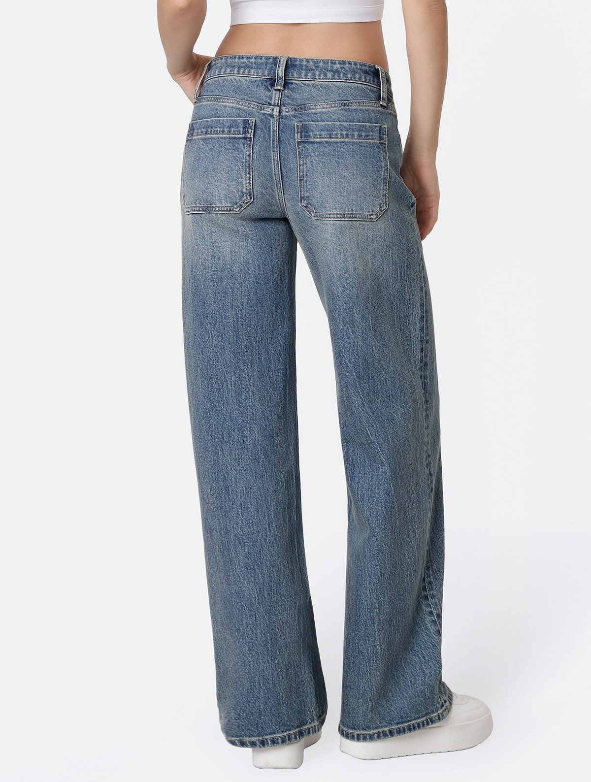 Splendid Mid Rise Front Seamed Tinted Jeans