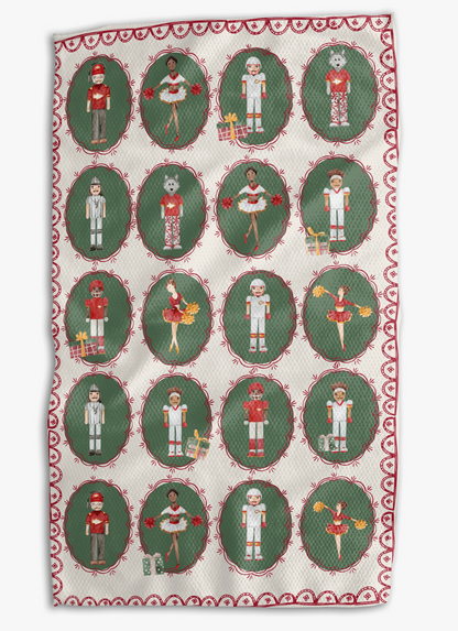 KC Nutcracker Line-Up Double Sided Tea Towel