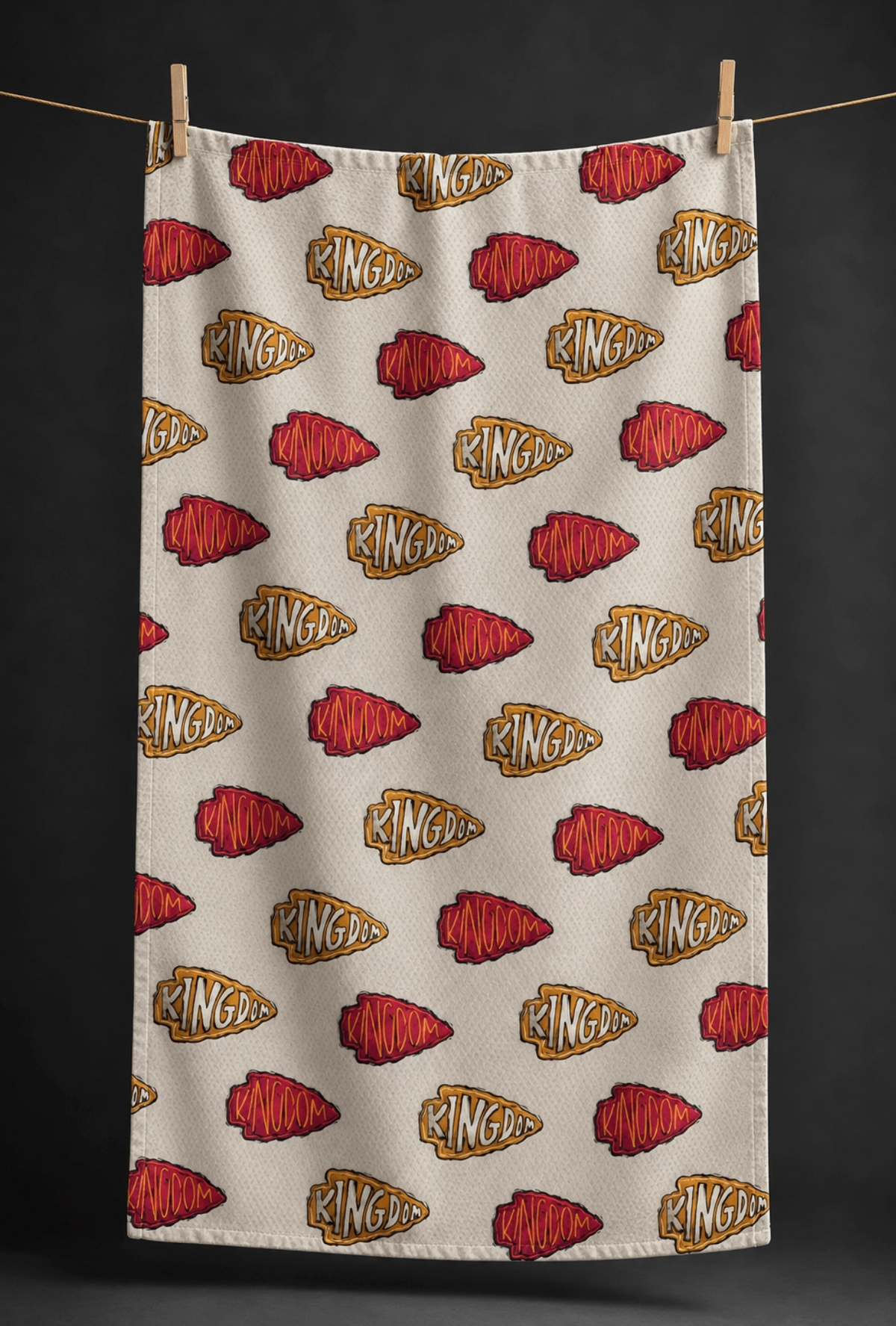 Kingdom Arrows Double Sided Tea Towel