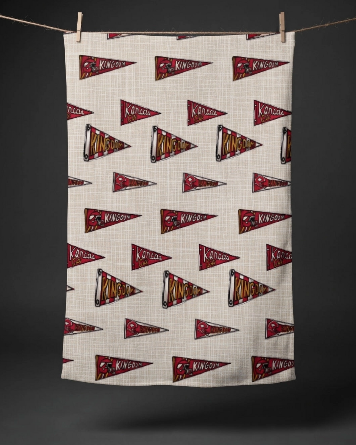 Kingdom Felt Flags Double Sided Tea Towel
