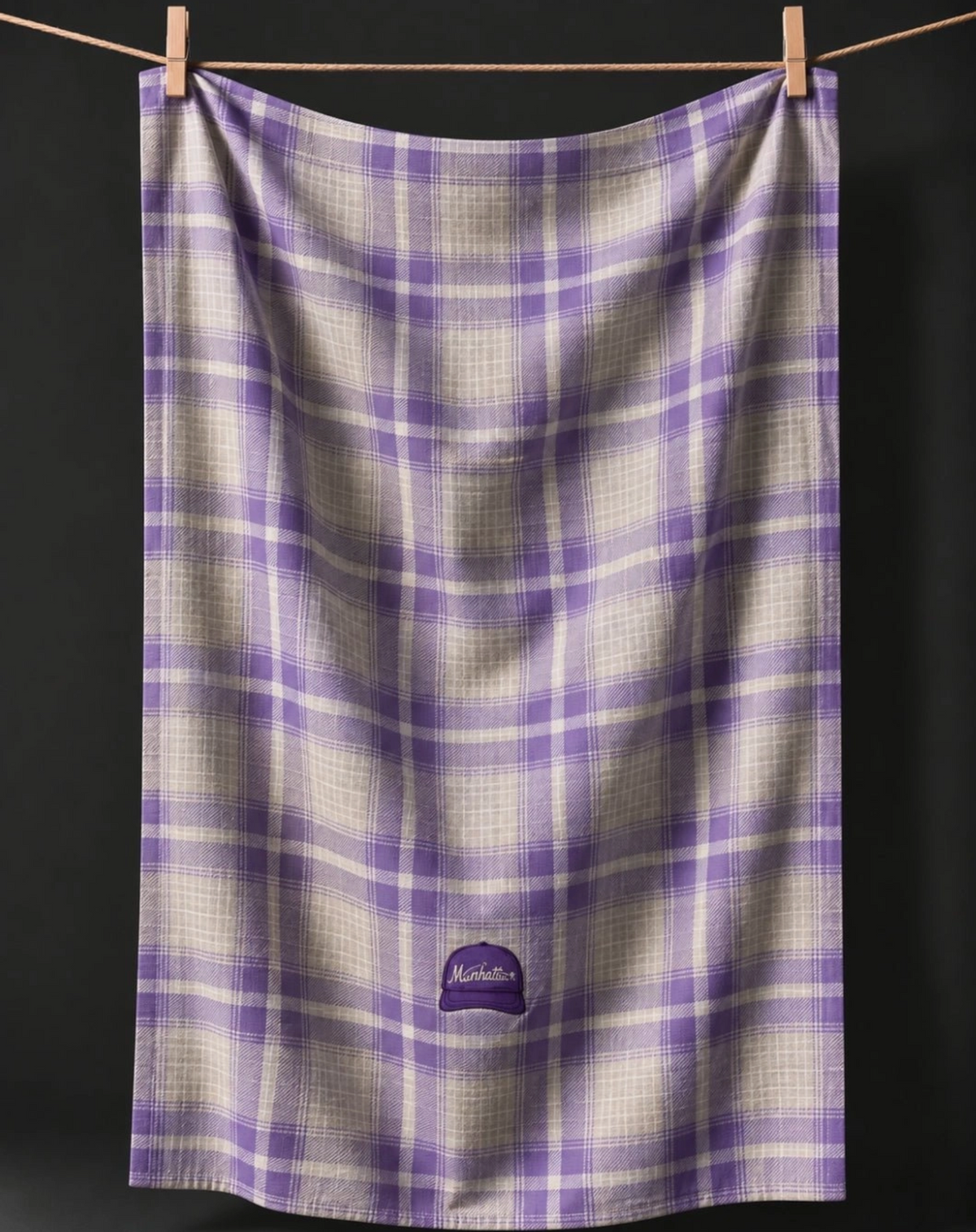 Manhattan Plaid Double Sided Tea Towel