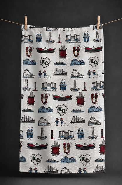 KC Holiday Double Sided Tea Towel