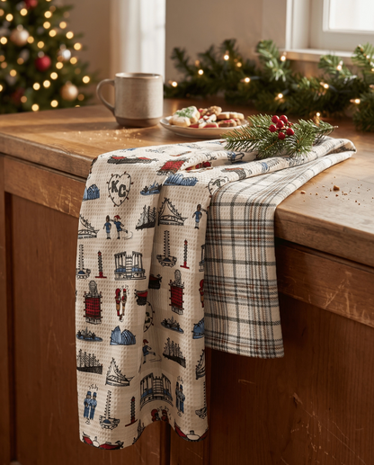 KC Holiday Double Sided Tea Towel