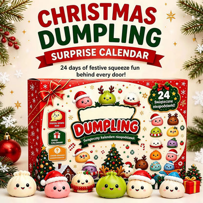 Christmas Squishies Advent Calendar 2026 24 Days Countdown Dumpling Squishy Stress Relief Squeeze Fidget Surprise Gift Blind Box