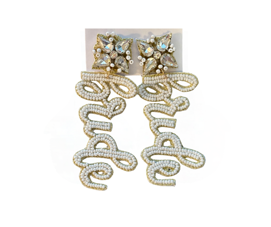 Beaded Statement Earrings