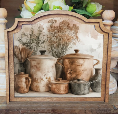 Provincial Copper Pots Framed Art