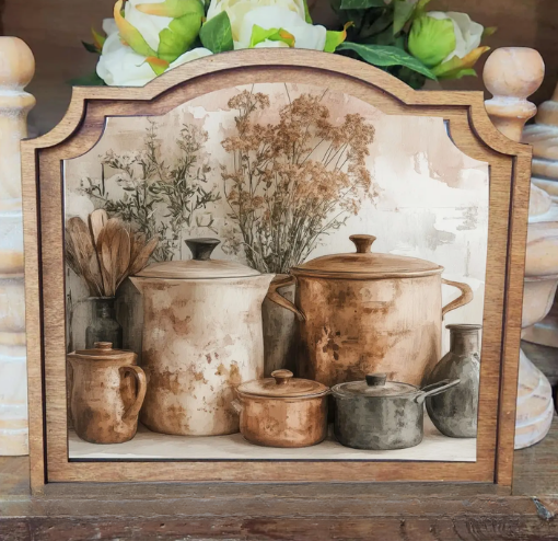 Provincial Copper Pots Framed Art