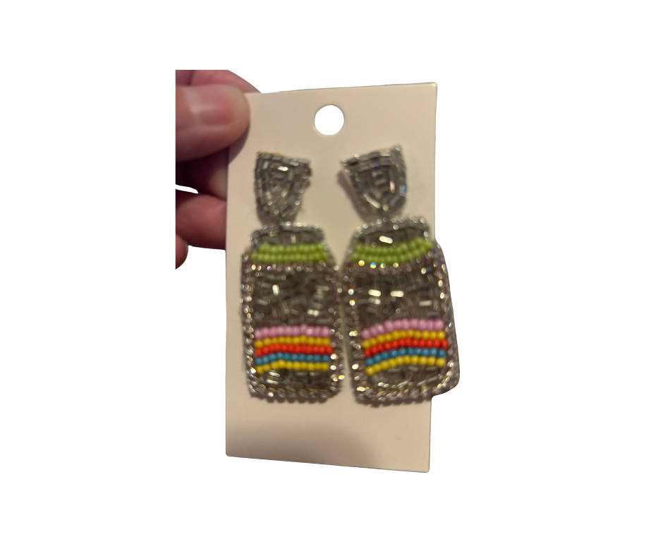 Beaded Statement Earrings