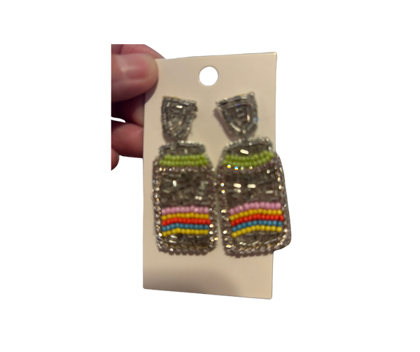 Beaded Statement Earrings