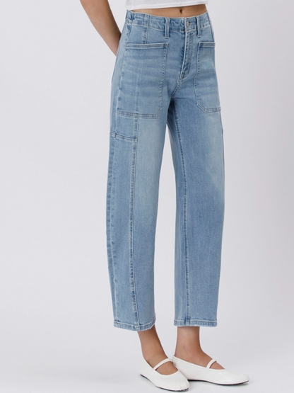 ACCOMPLISHMENTS SUPER HIGH RISE BARREL JEANS