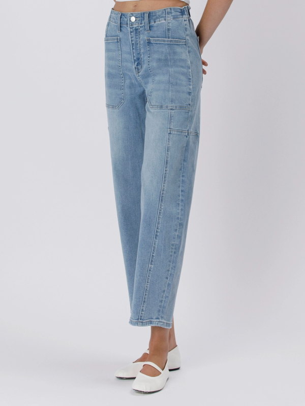 ACCOMPLISHMENTS SUPER HIGH RISE BARREL JEANS