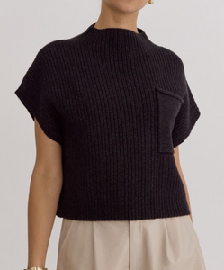 EMILY MOCK NECK CROP SWEATER