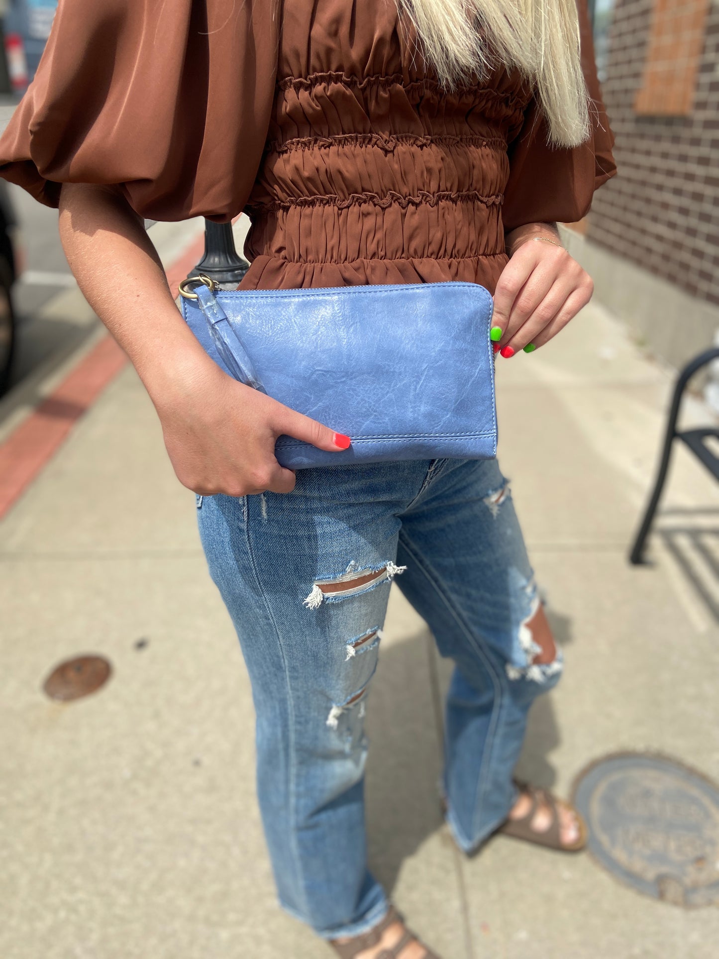 Karina Vegan Leather Large Wristlet & Wallet
