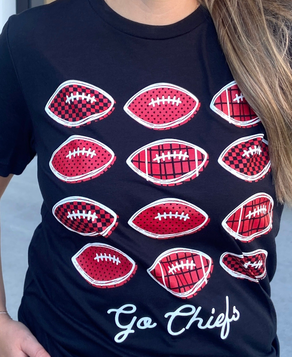 Stacked Footballs Tee