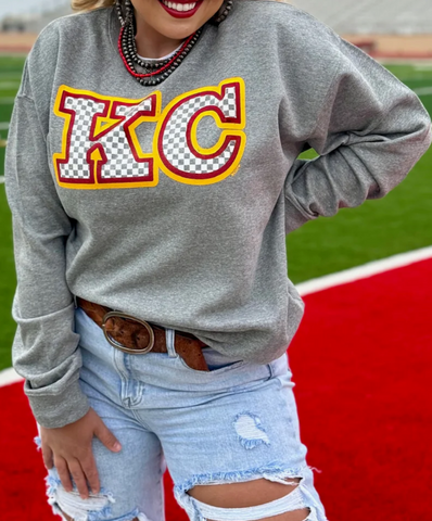 KC Checkered Sweatshirt