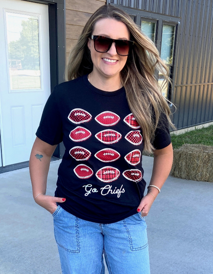 Stacked Footballs Tee