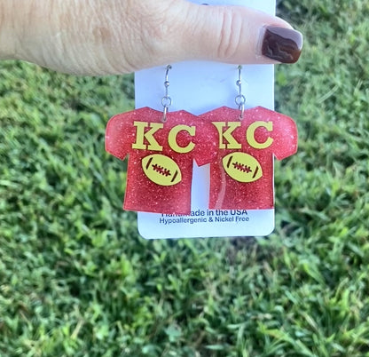 Kansas City Jersey Earrings