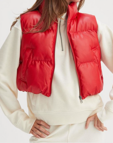 RILEY CROPPED PUFFER VEST