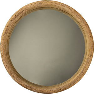Round Natural Mirror