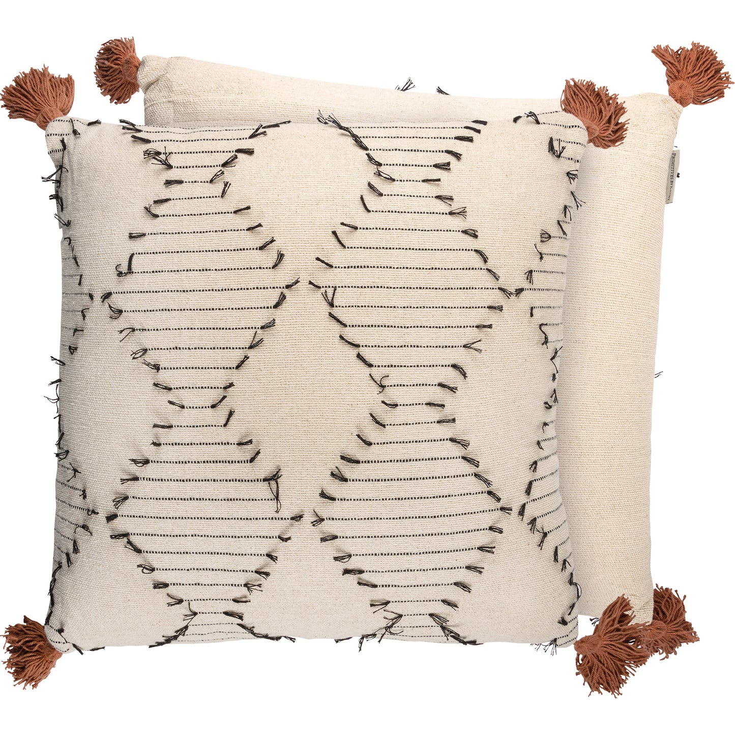 Black Ticking Pillow