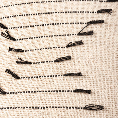 Black Ticking Pillow