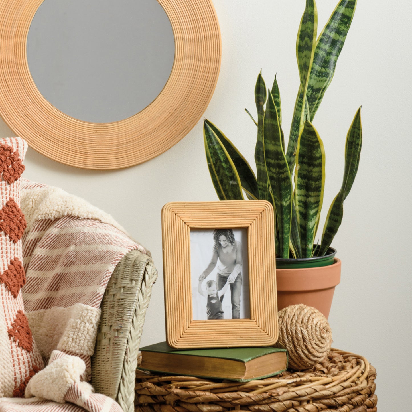 Rattan Photo Frame