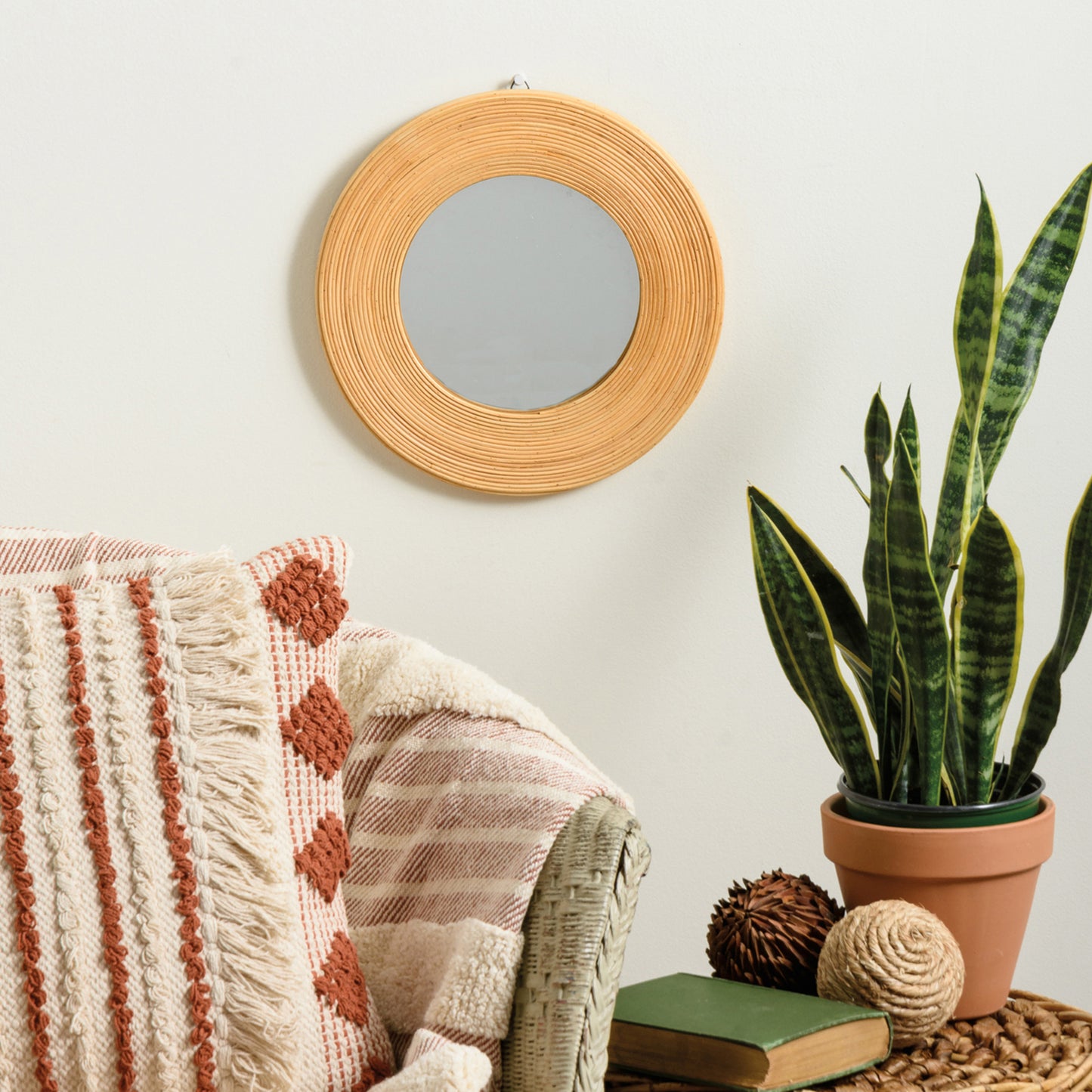 Rattan Mirror