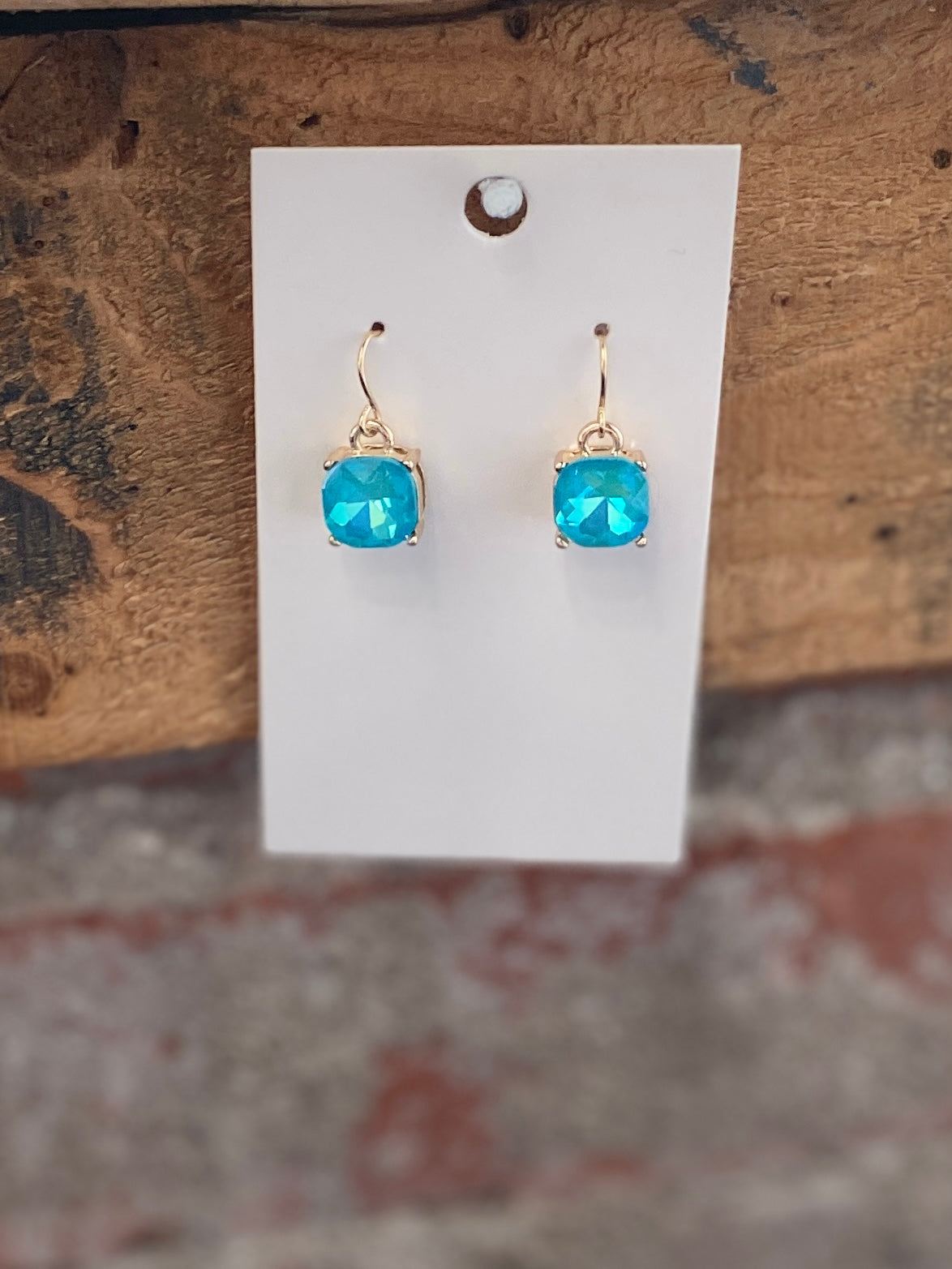 Aqua Stone Earrings