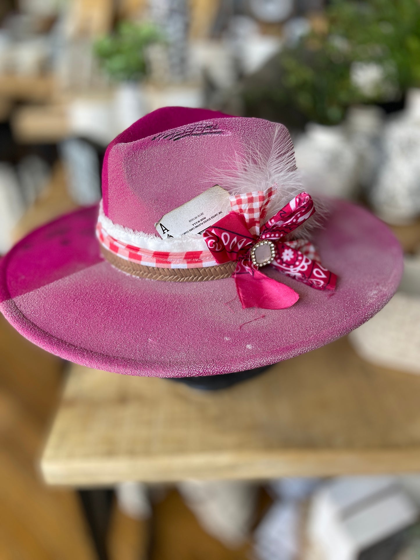 One of a Kind Burned Rancher Hat
