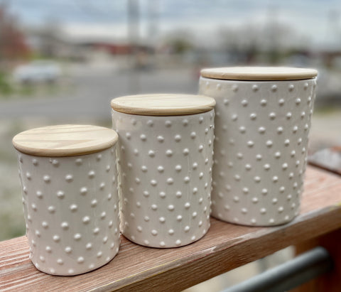 Hobnail Canister Set