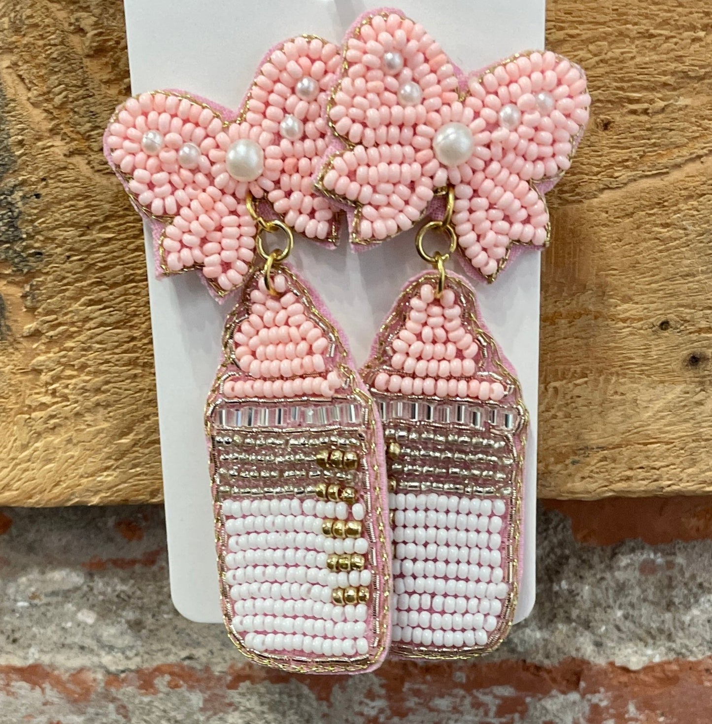 Beaded Statement Earrings